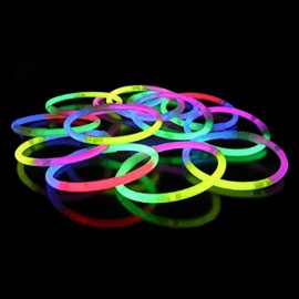 Glow in the Dark Armbandjes Driekleurig (100 stuks)