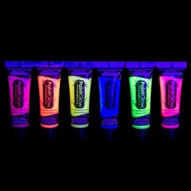 Neon UV Verf met Glitter 10 ml